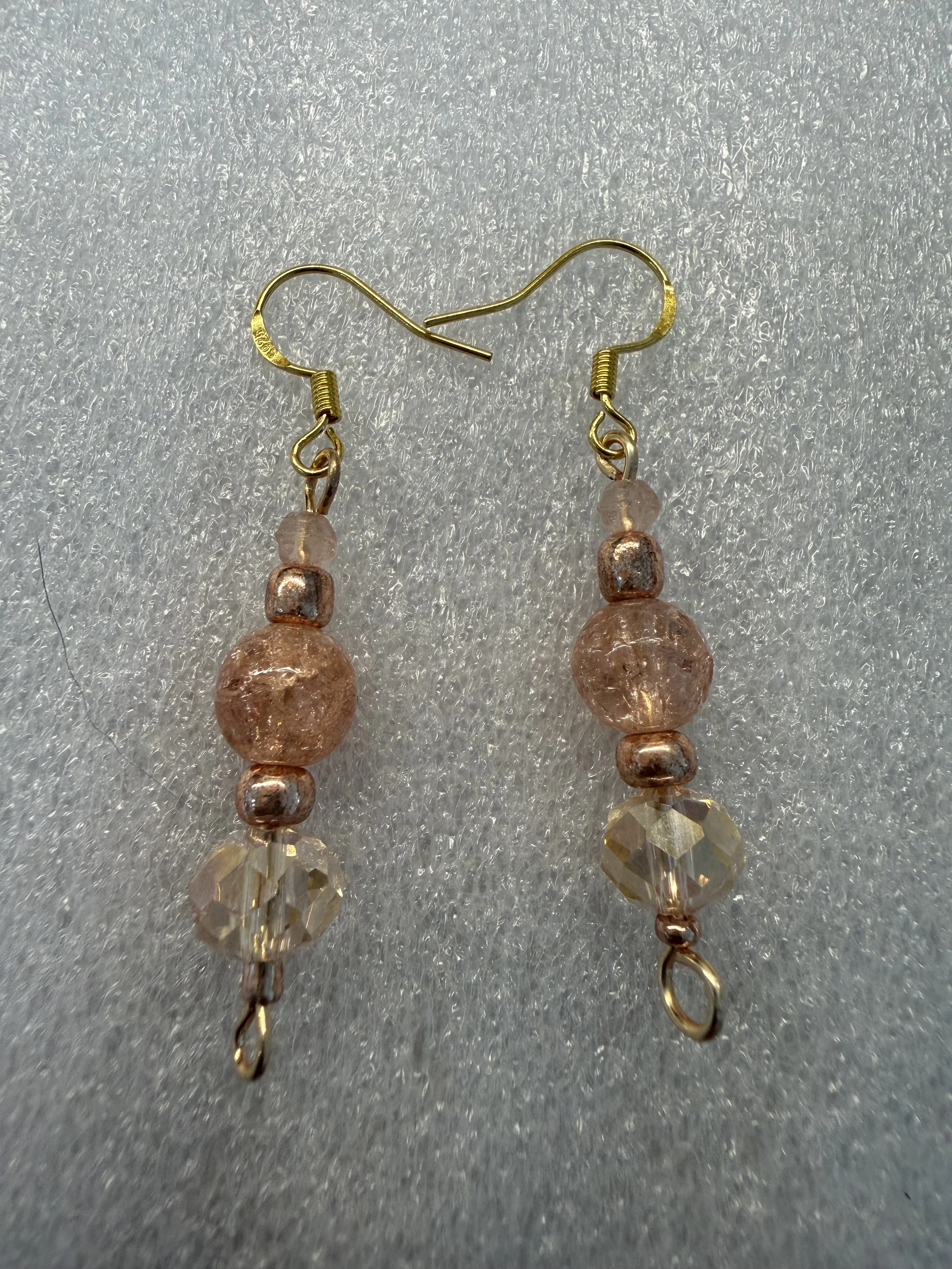 Copper Crackle Earrings