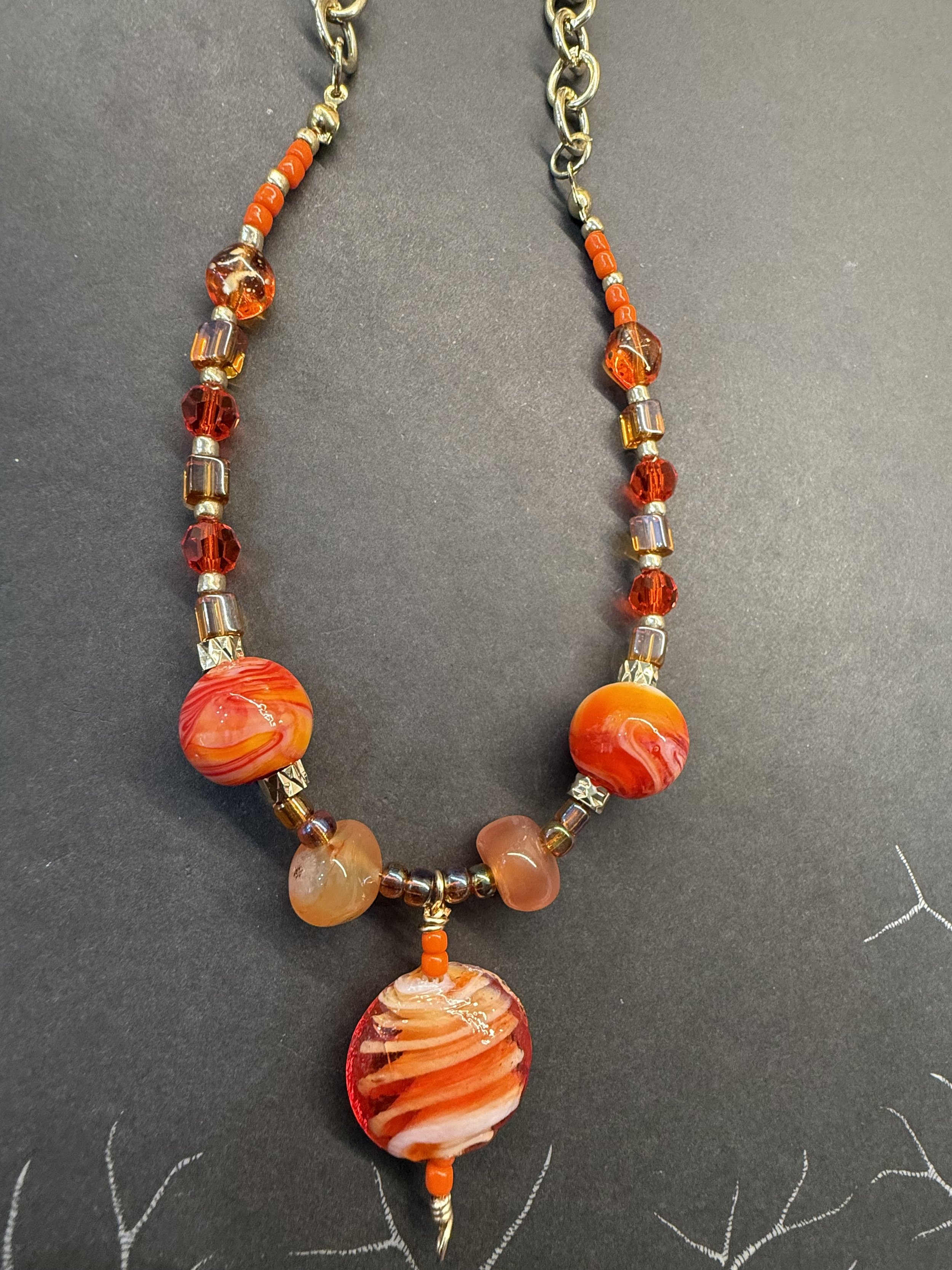 Summer Orange Crush Necklace