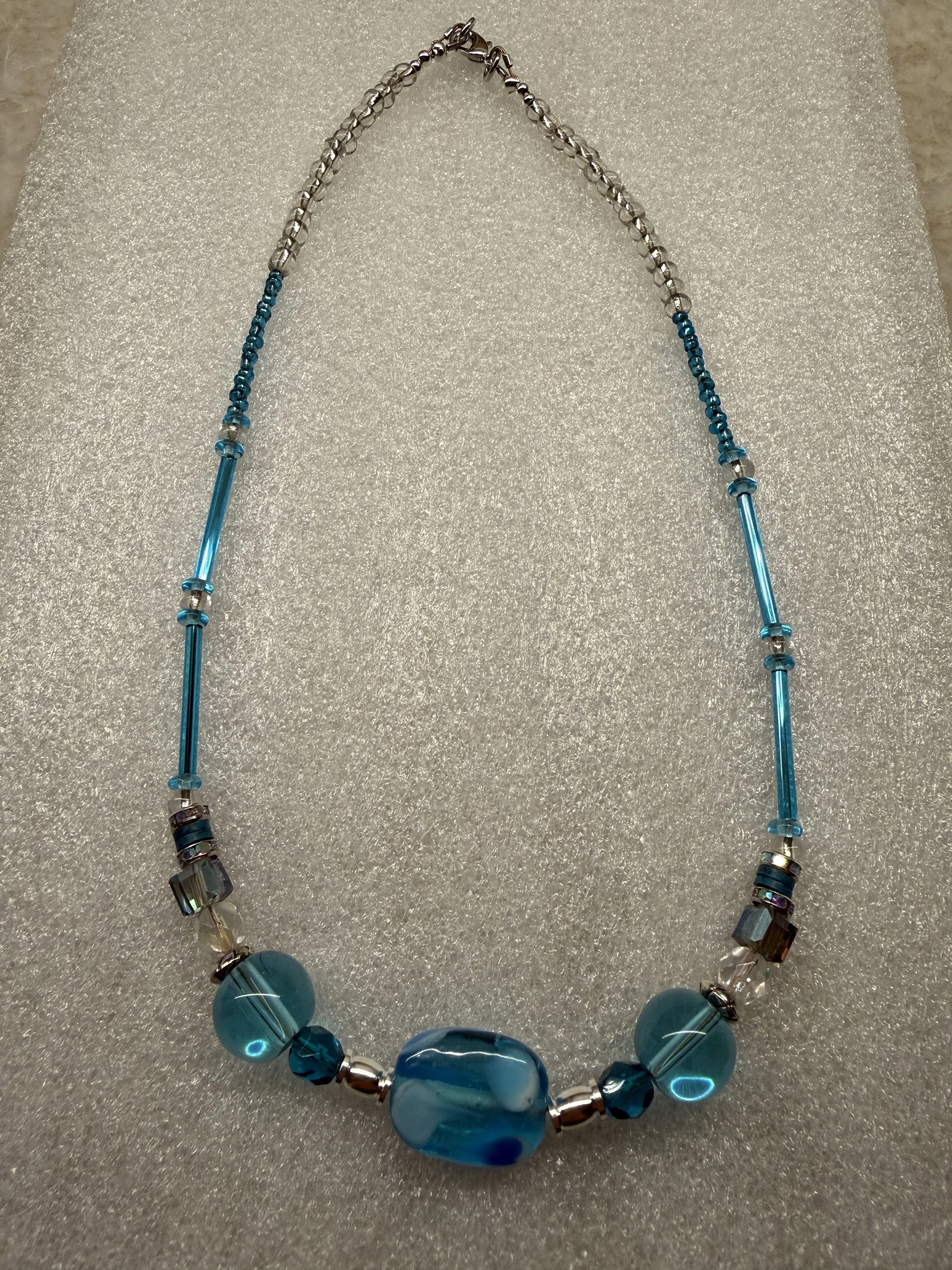 Summer Teal Elegance Necklace