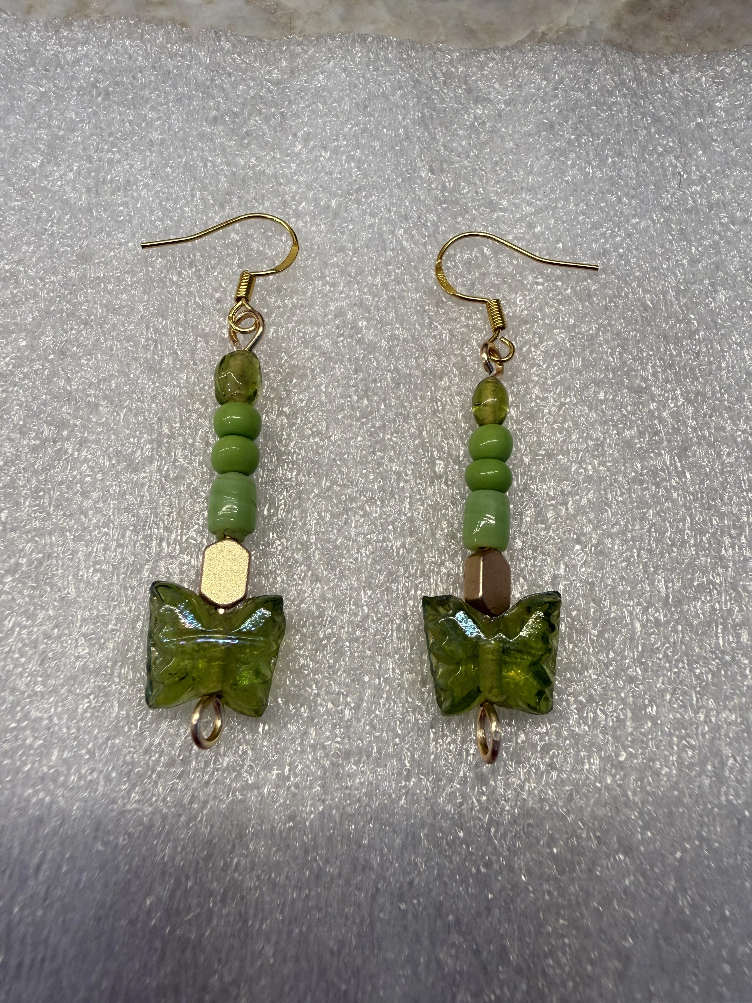 Czech Glass Butterfly Delight Earrings
