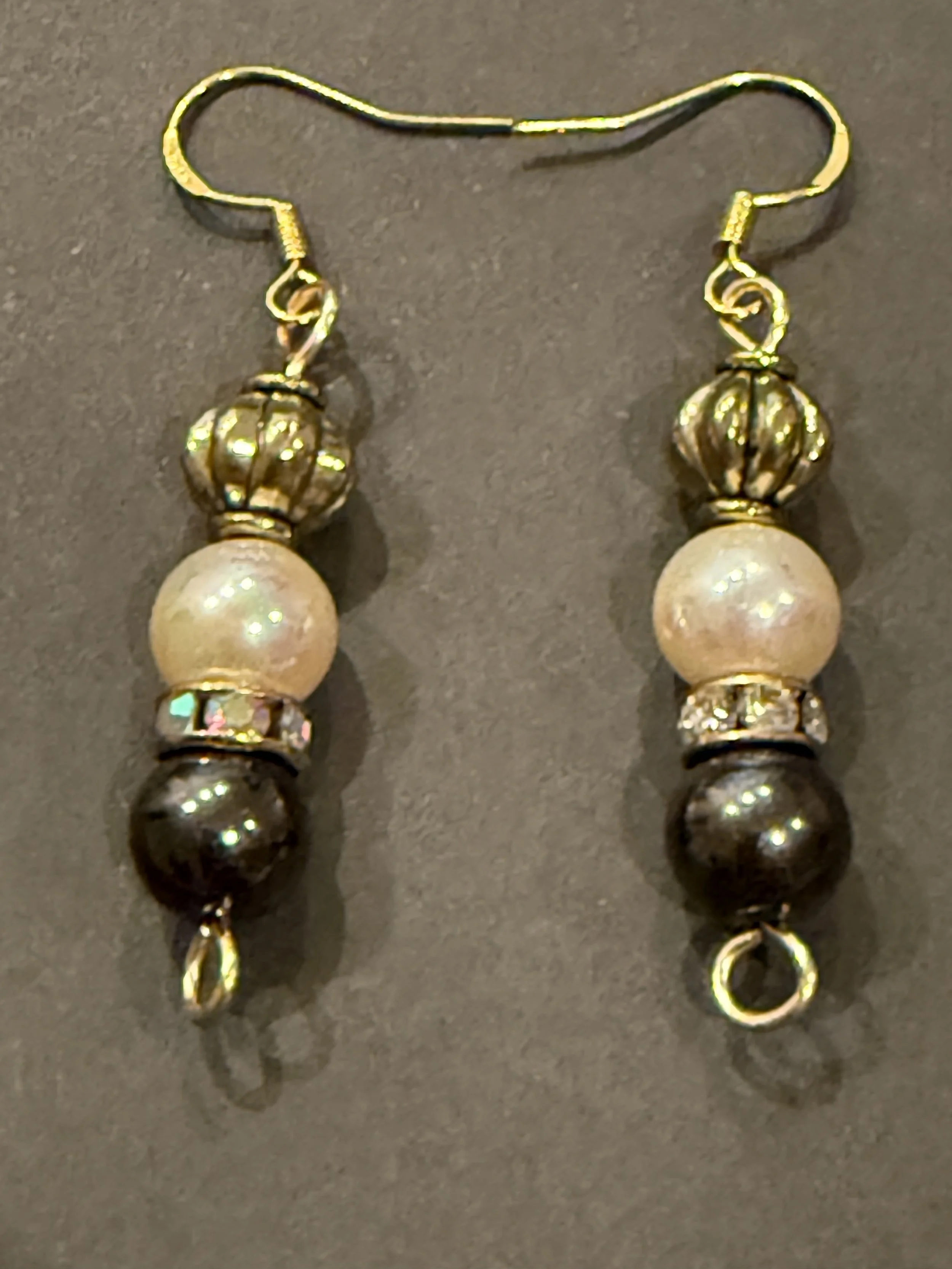 Lustrous Warm-Toned Elegance Earrings