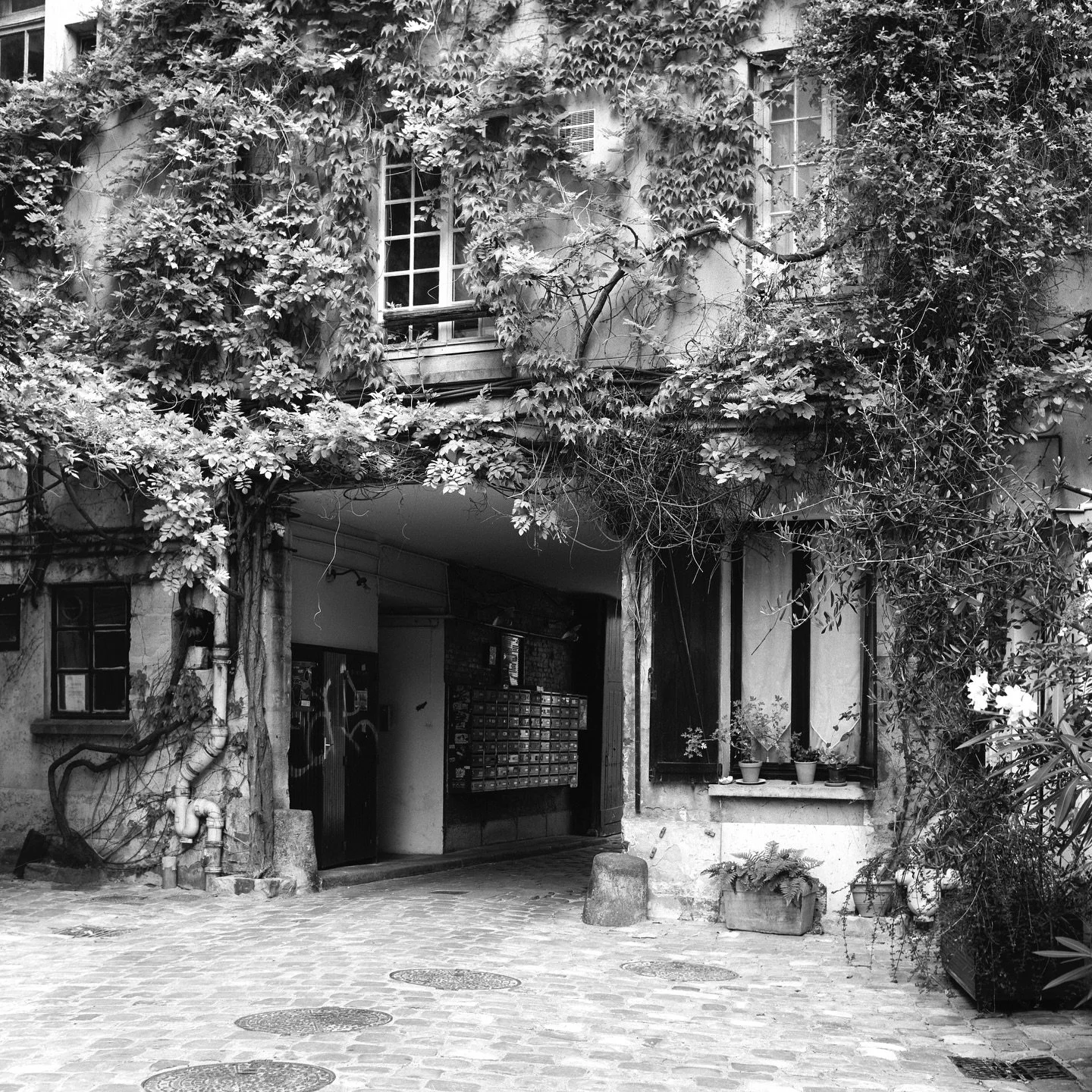 Wandering around in Paris in 2015.
Black and white film and a twin lens reflex camera.