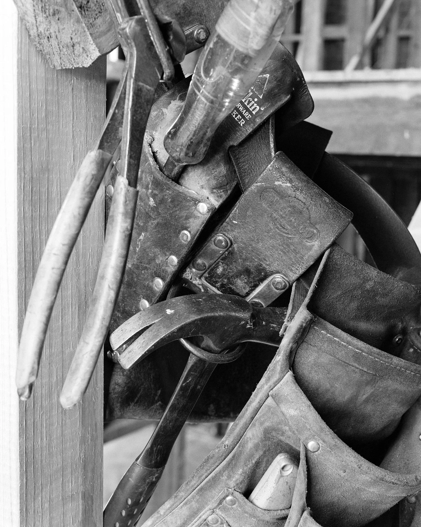 Medium format camera loaded with black and white film.
Stripping away colour lets the textures, lines and light do the talking.