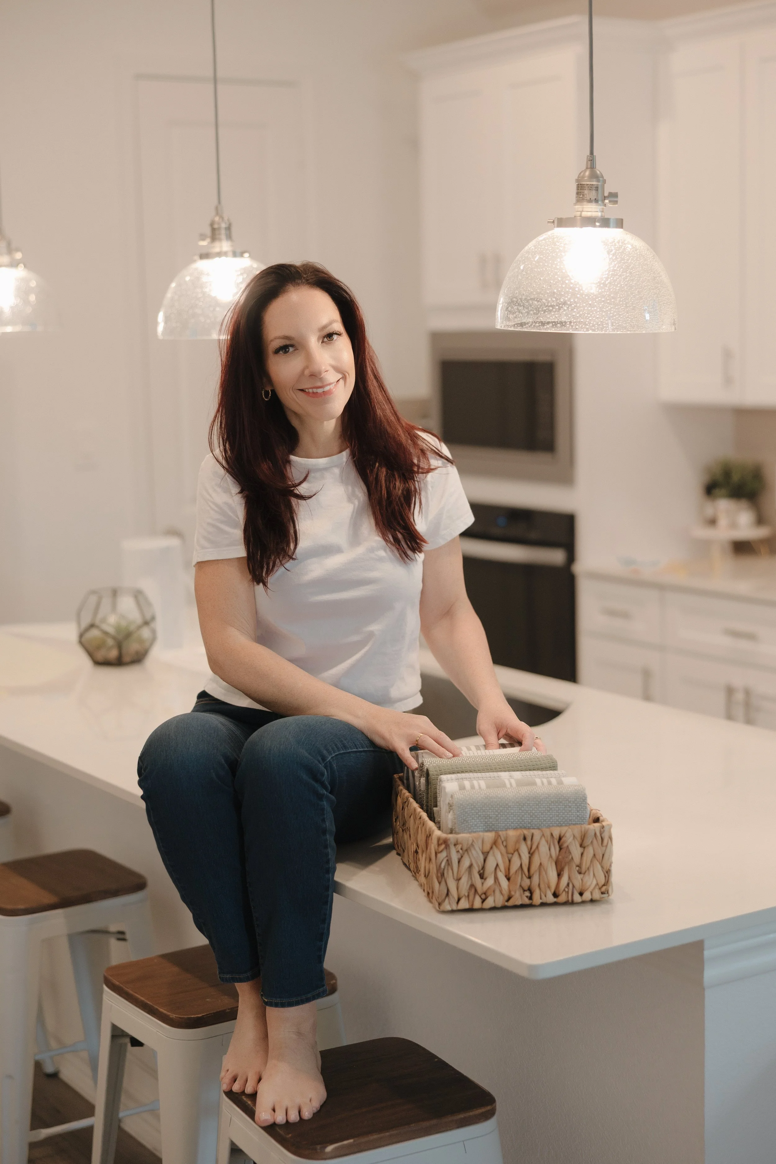 Kat, Professional Organizer in Houston, Texas in an organized kitchen