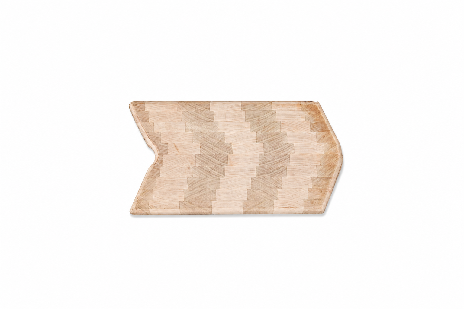 Chevron Flag End Grain Cutting Board