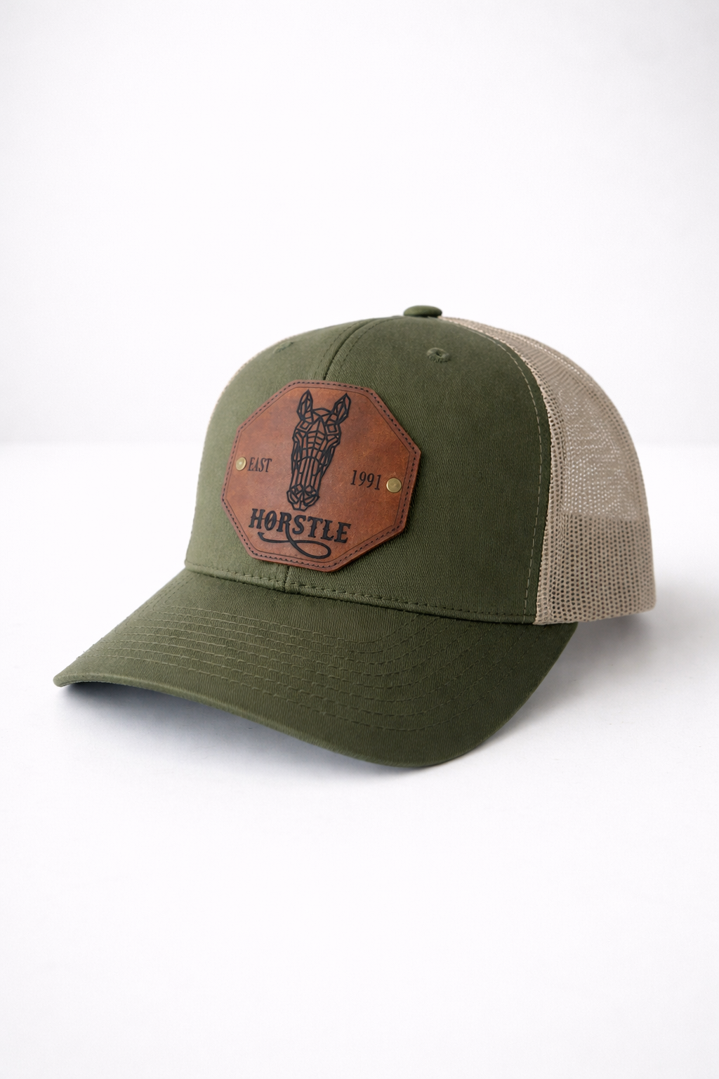 Trucker Hat - Vert & beige
