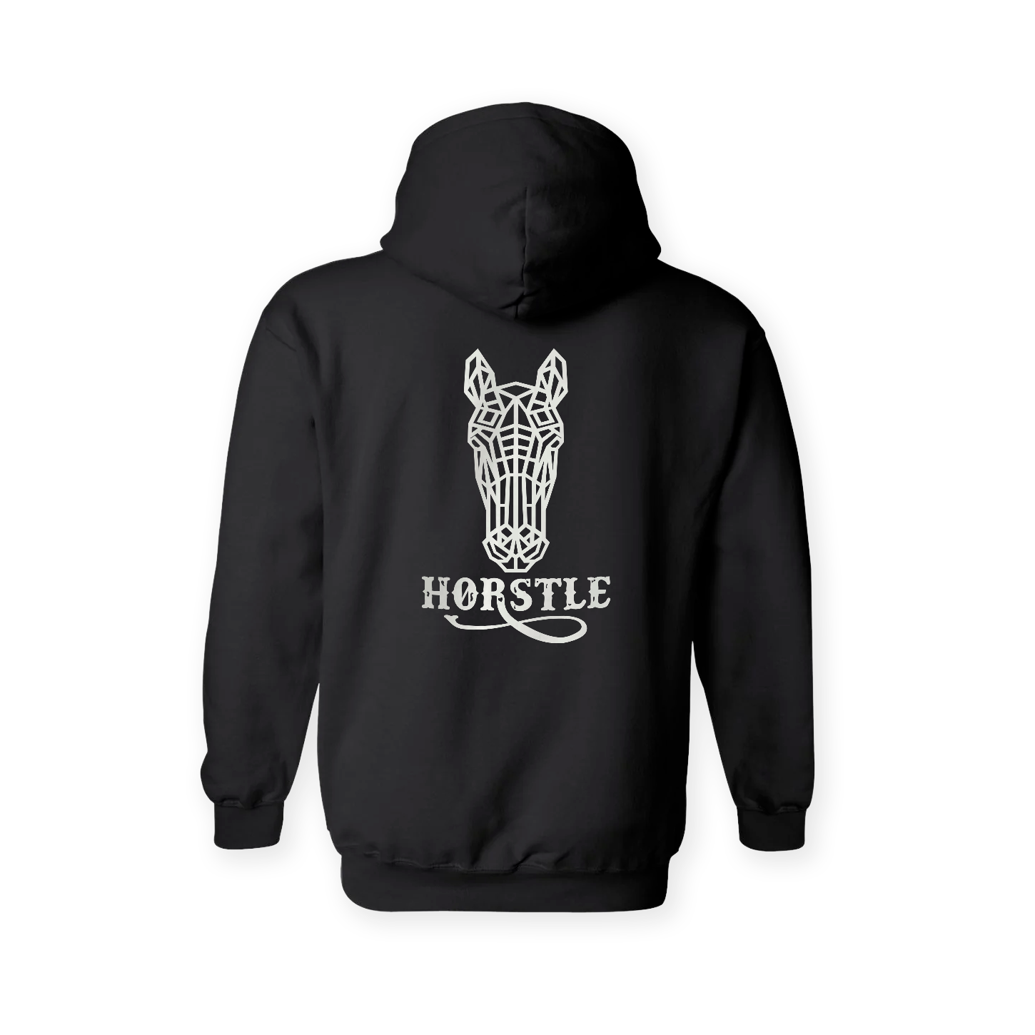 Hoodie Noir - Logo Blanc