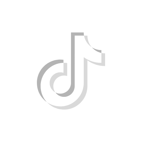 TikTok logo in black and white with a circular background.