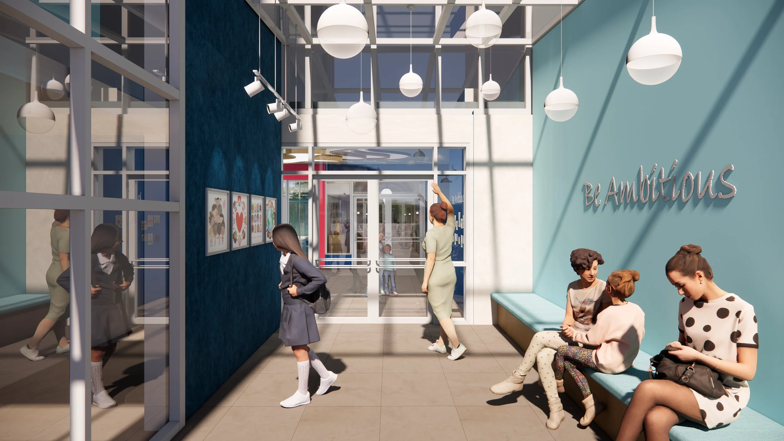 British School of Beijing Shunyi Campus Common Spaces