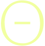 Et gult symbol, der ligner en cirkel med en vandret streg i midten.