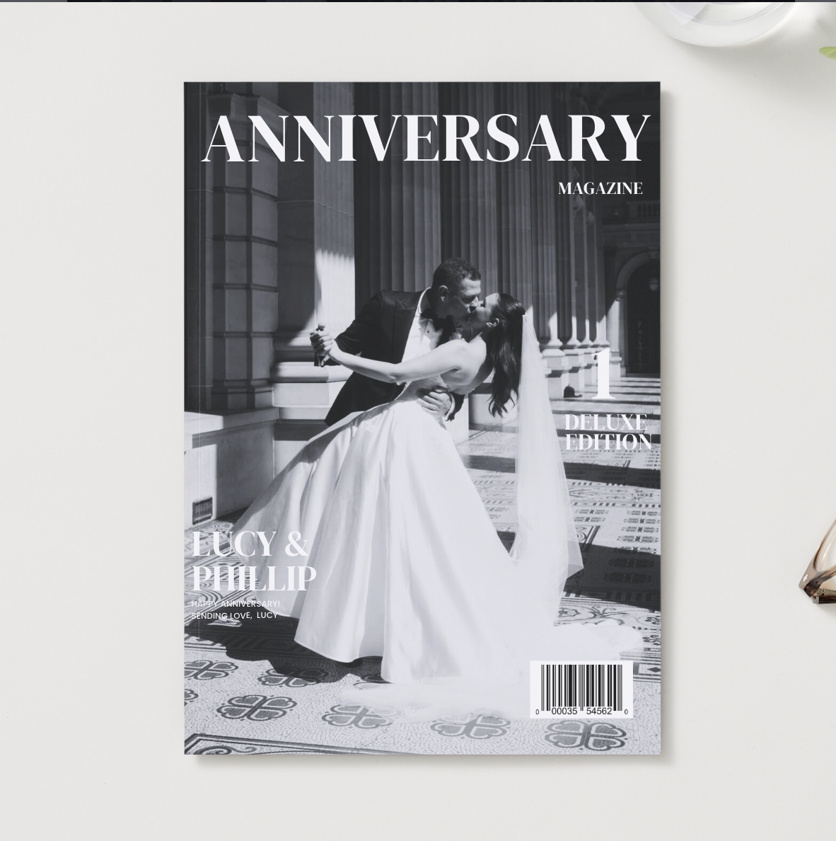 Wedding Anniversary Magazine Template
