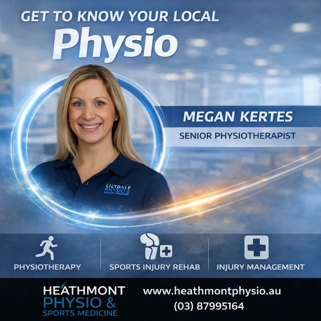 💥 Meet the legend herself &ndash; Megan Kertes (aka &ldquo;Megz&rdquo;) 💥
At Heathmont Physio &amp; Sports Medicine, we&rsquo;re proud to have Megz on our team 🙌
With 12+ years of physio experience right here in the Bayswater area, Megz brings kno