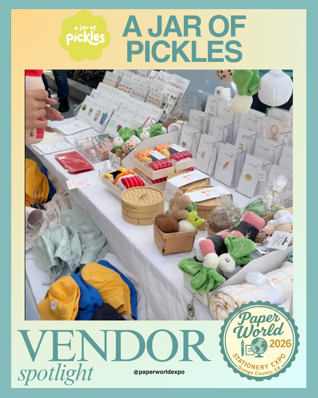 a jar of pickles stationery