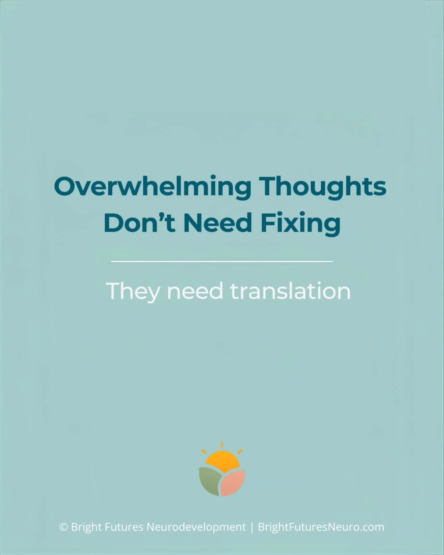 Overwhelming thoughts don&rsquo;t need fixing.
They need translation. 🧠➡️💛

When parenting feels heavy, clarity matters more than motivation.

Small, supportive actions build momentum.
Examples ⬇️

✨ Fear about independence &rarr; teach one life sk