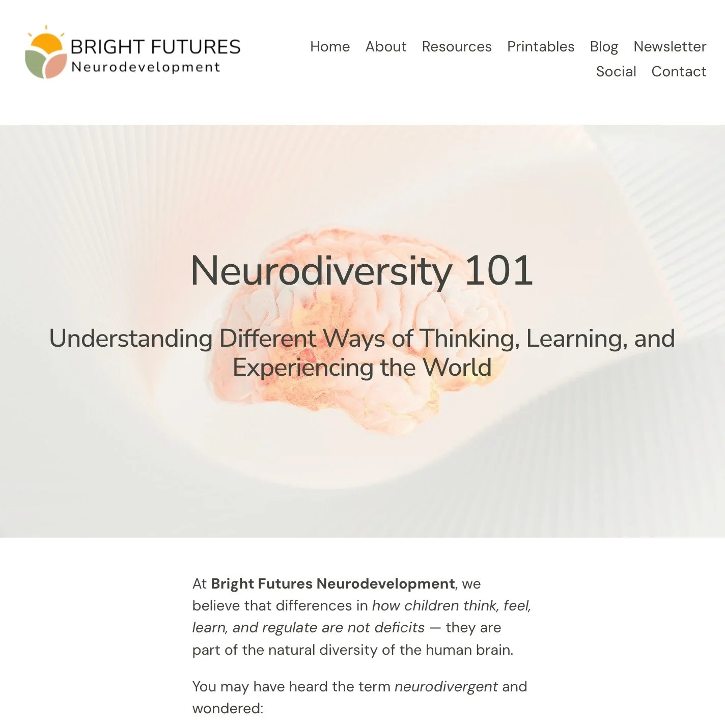 🧠✨ NEW RESOURCE: Neurodiversity 101

Many parents ask us:

&ldquo;Does neurodivergent just mean autism or ADHD?&rdquo;

The short answer: No. ☂️

Neurodiversity is a broader term that includes many different ways of thinking, learning, regulating, a