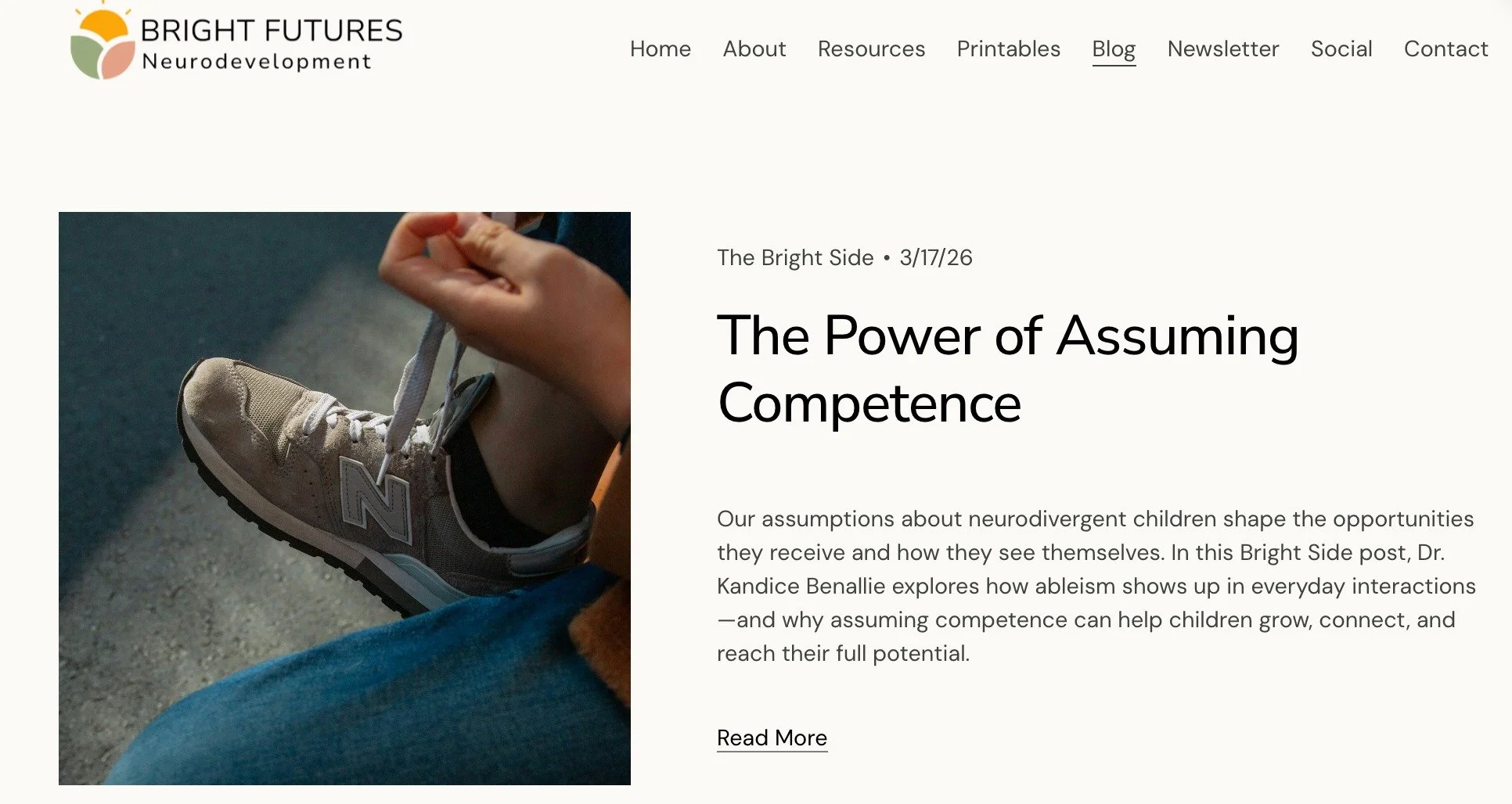 ✨ New Blog Post: The Power of Assuming Competence ✨

The way we think about our kids matters more than we realize. 🤍

So many assumptions are made about neurodivergent children&mdash;what they can&rsquo;t do, what they won&rsquo;t do, what their fut