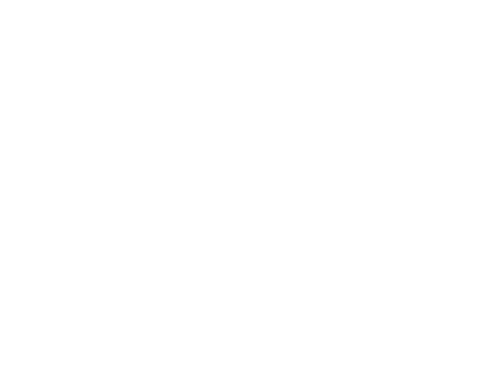 Outline of three interlocking gears on a black background.