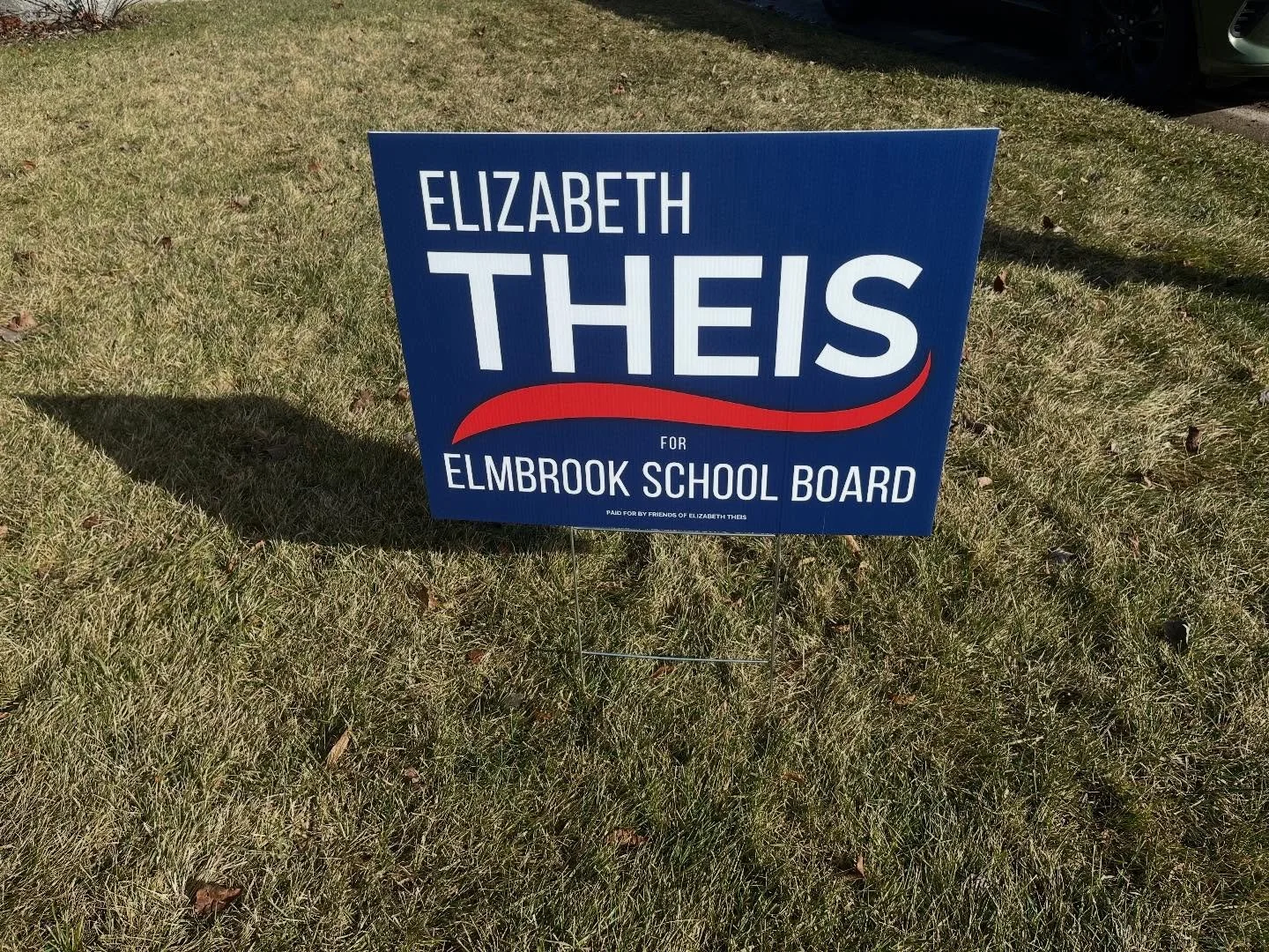 It was a beautiful day to deliver yard signs! Visit tinyurl.com/theisyardsign to request a sign for your yard. Thank you Elmbrook community for your support!