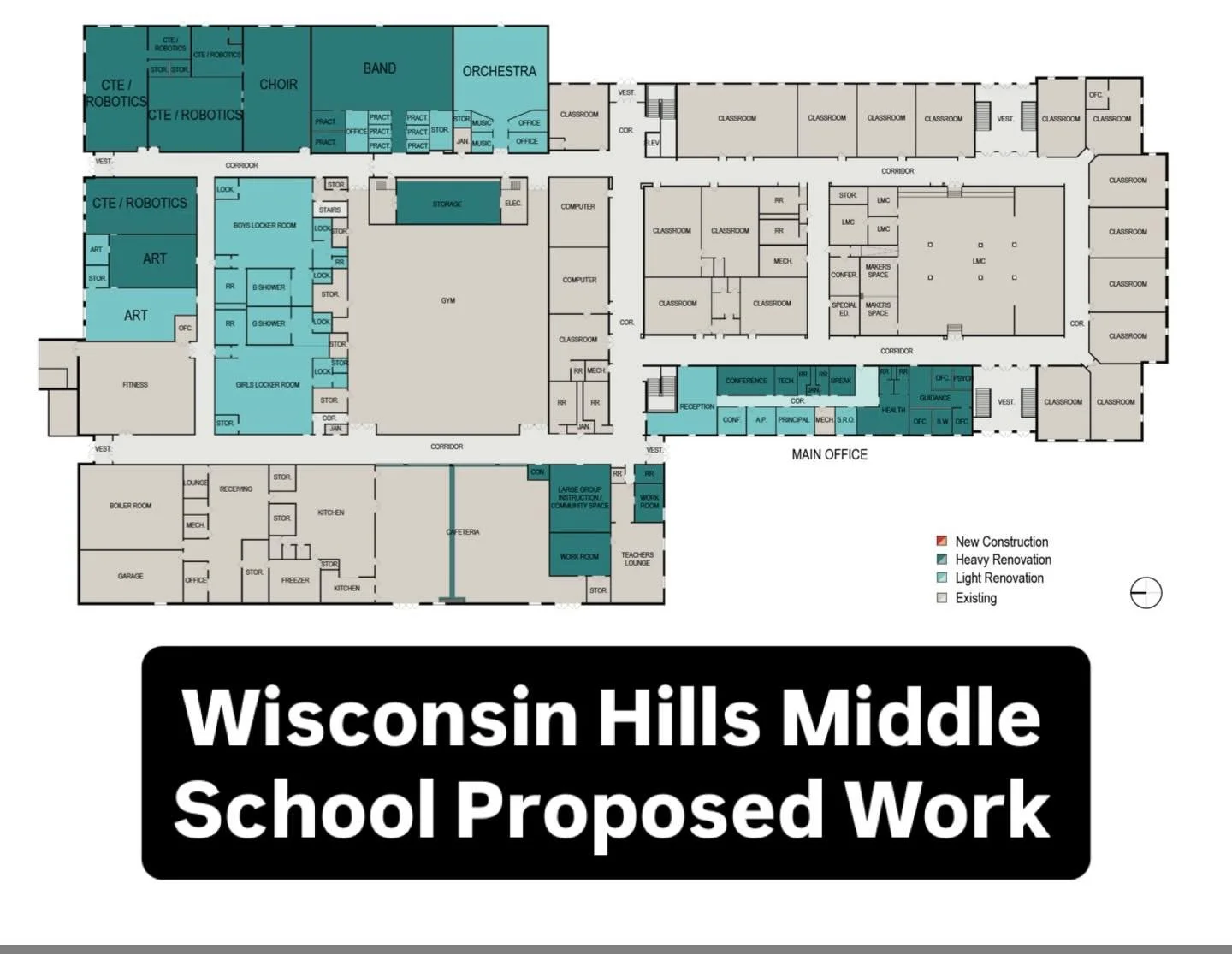 What are your thoughts about the Wisconsin Hills Middle School facility proposal? What did you observe at the tour last night? The school tours are complete and the 20-yr facility plan will be presented to the school board at the board meeting on Tue