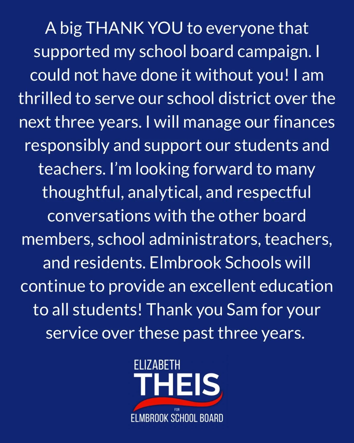 Thank you for your support!