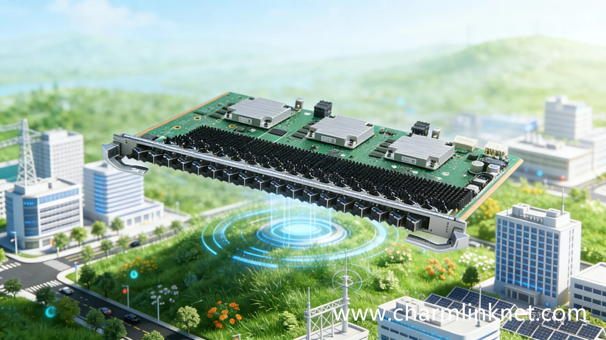 Construcción de la zona industrial inteligente XG-PON.webp