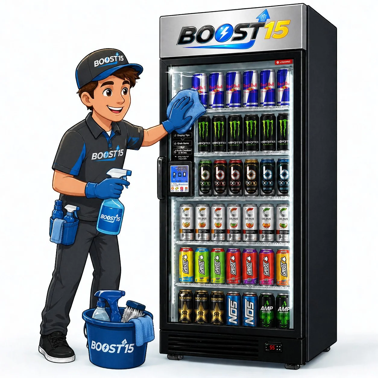 Weekly deep cleaning and restocking