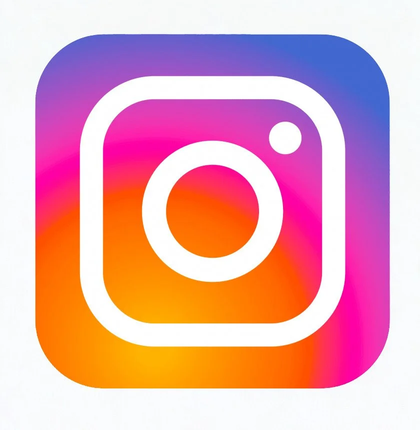 Instagram app icon with a colorful gradient background and a white camera outline.