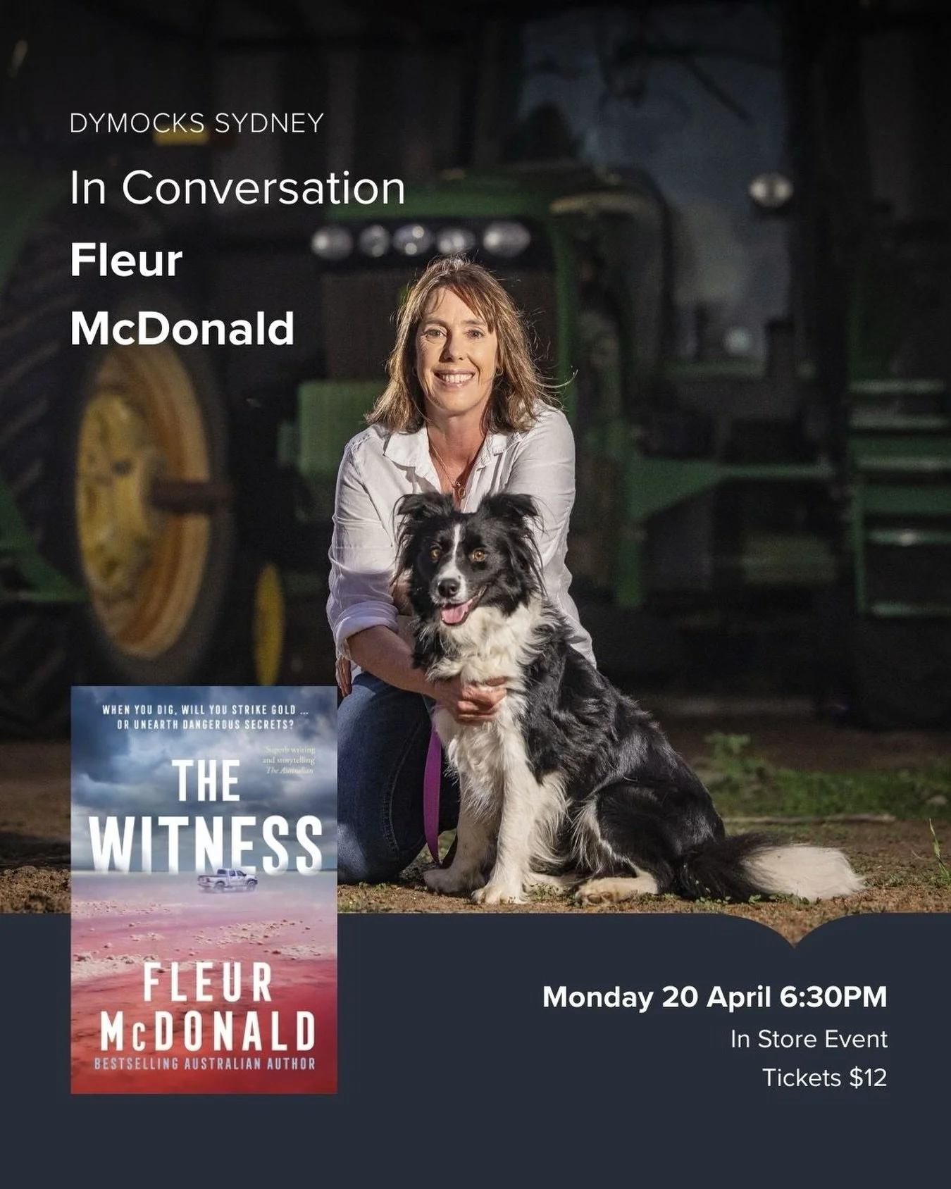 Dreams come true! I&rsquo;ve always hoped I&rsquo;d be able to have an event with Dymocks in Sydney&hellip; now here we are!  I hope some of you Sydney-siders will come along! #authorevent #dreams @dymockssydney @harpercollinsaustralia