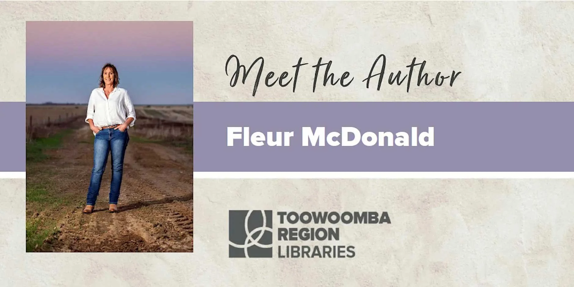 Meet the Author: Fleur McDonald at Toowoomba City Library&nbsp;