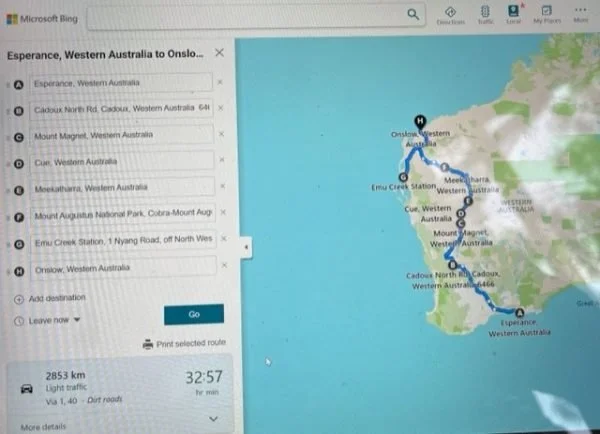 Image of a map showing where to go