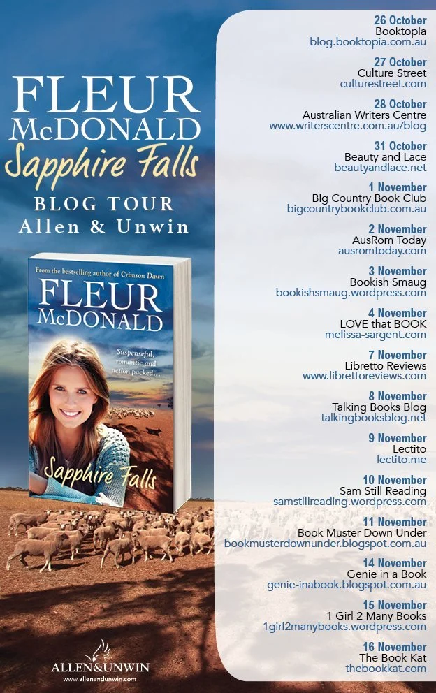 Fleur McDonald Sapphire Falls Blog Tour - Includes dates