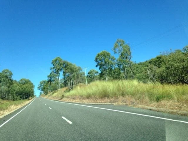 A stretch of empty road