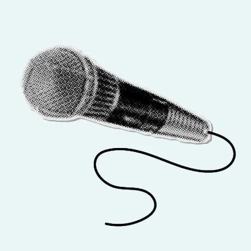 Microphone with a cord