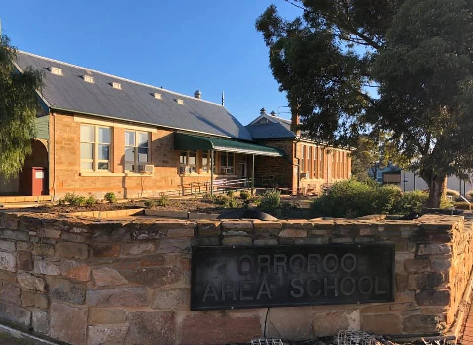 Outside of Orroroo Area School (Orroroo Community Library)- a beautiful old brick building