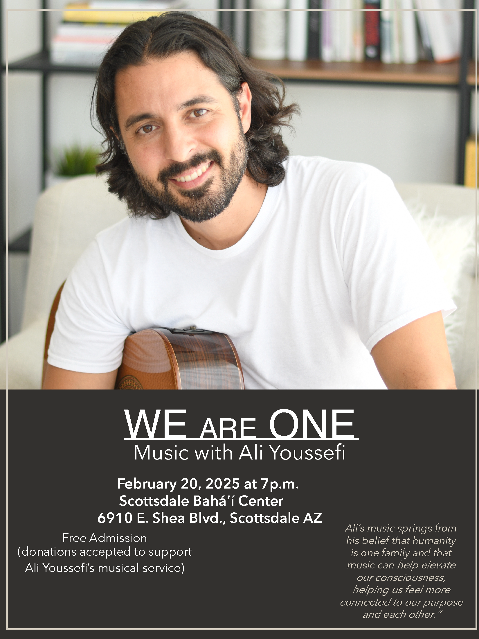 We Are One: Music with Ali Youssefi 