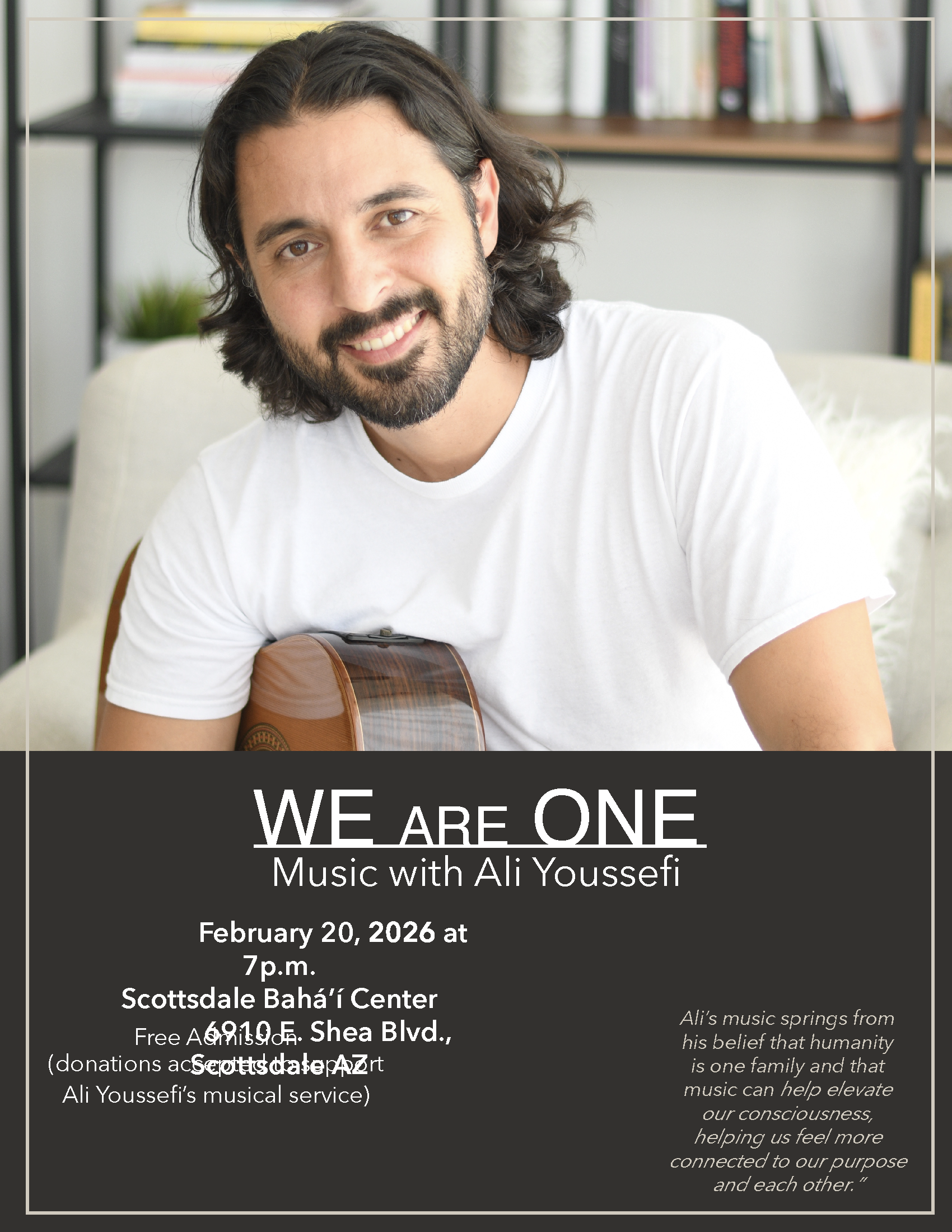 We Are One: Music with Ali Youssefi 