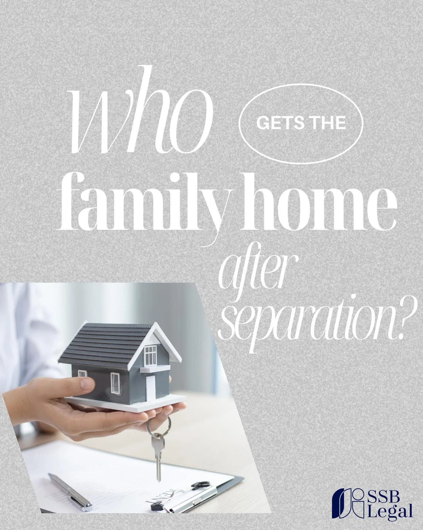 The family home is often the biggest asset in a separation, and many people worry about who will keep it. 

In Australia, the law does not automatically give the house to one person. Instead, the Court looks at the full financial and non financial co