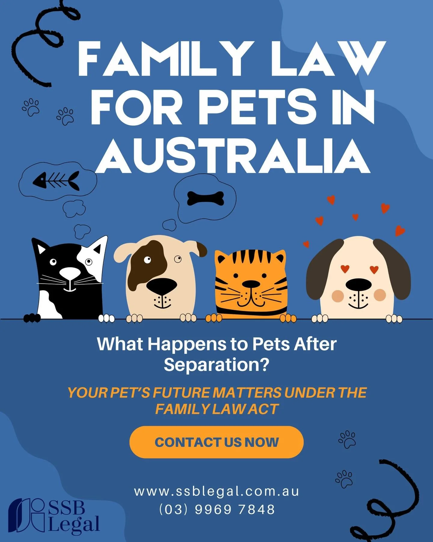 From 10 June 2025, the Family Law Act has made an important change.

Pets are now recognised as more than just property in family law matters.

When deciding who a pet will live with after separation, the Federal Circuit and Family Court of Australia