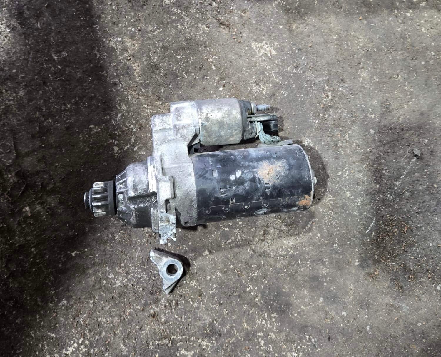 Faulty starter motor removed from car in Spondon Derby garage