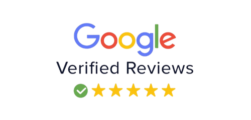 icon representing 5 star customer feedback on google
