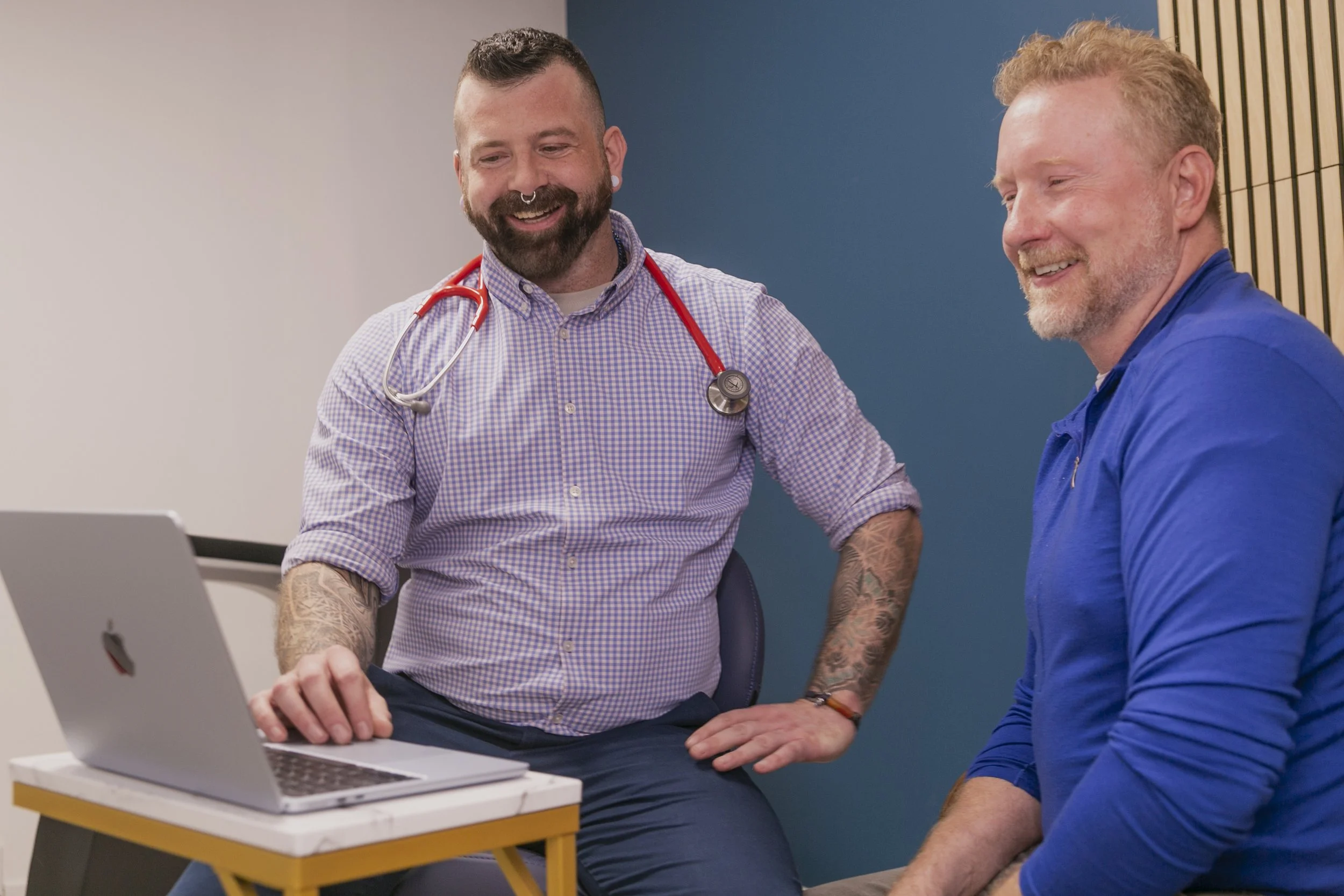 Provider discussing HIV PrEP and doxycycline post-exposure prophylaxis during a preventive care consultation
