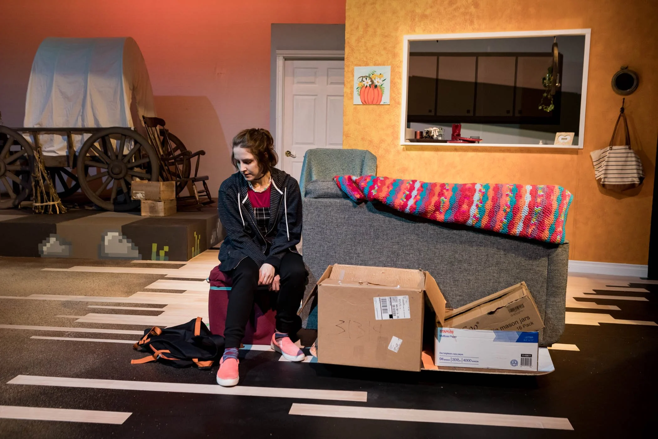 Kaira as Jane in Centerstage Theatre's "The Oregon Trail"