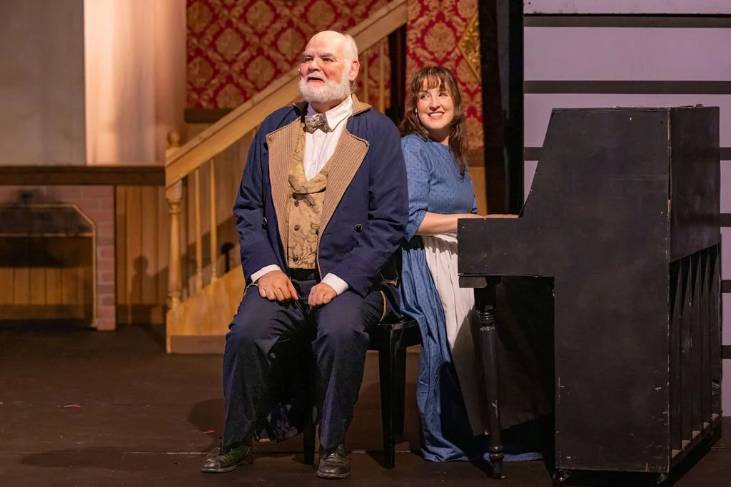 Kaira (in blue) as Beth in Renton Civic Theatre's "Little Women"