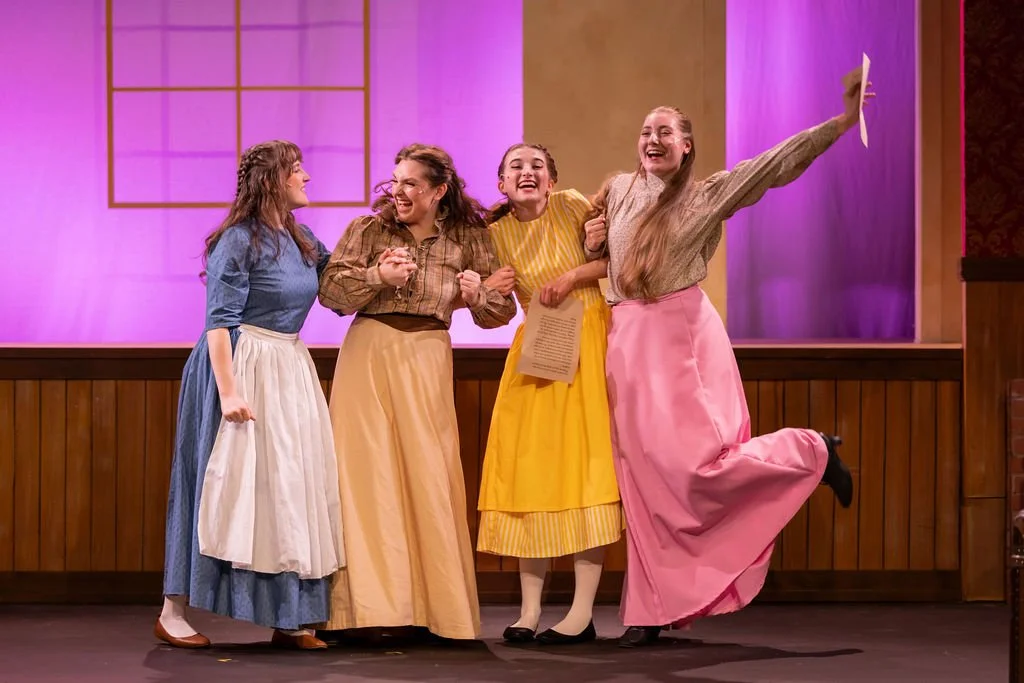 Kaira (in blue) as Beth in Renton Civic Theatre's "Little Women"