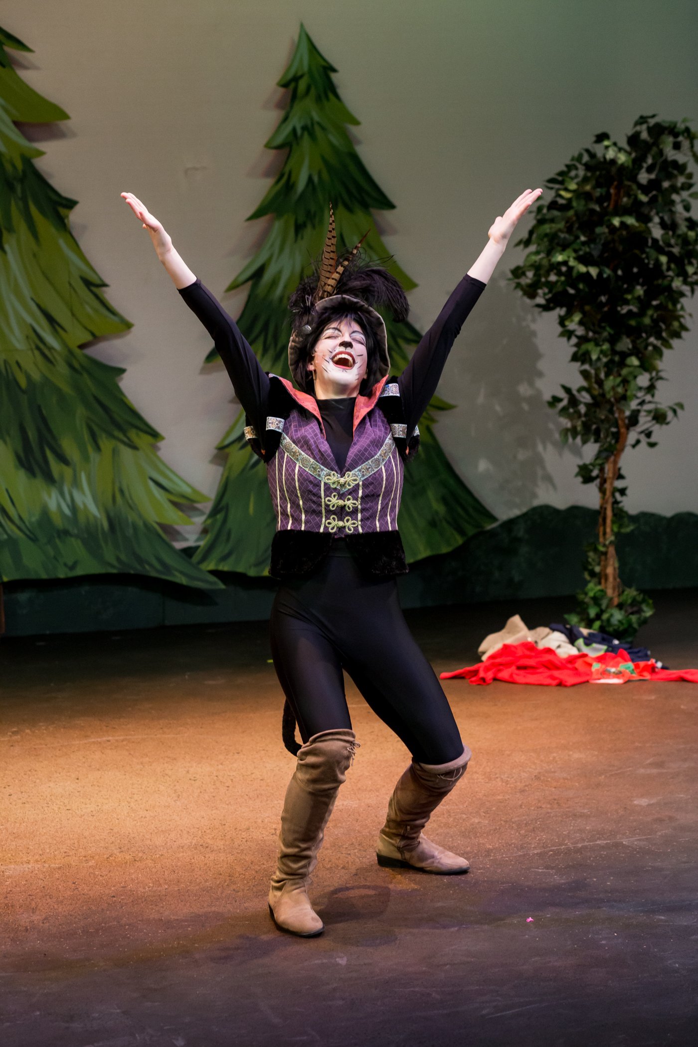 Kaira as Puss in Boots in Centerstage Theatre's "Puss in Boots"