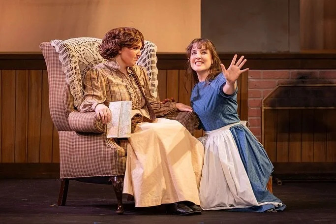 Kaira (in blue) as Beth in Renton Civic Theatre's "Little Women"