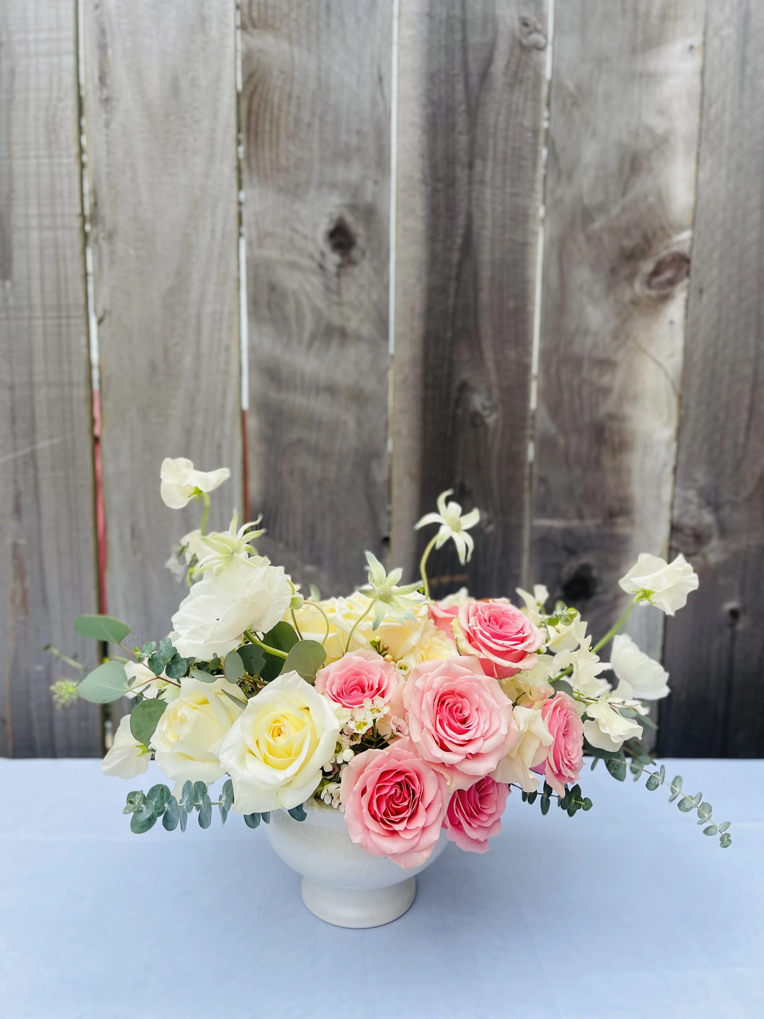 Medium Centerpiece with white vase