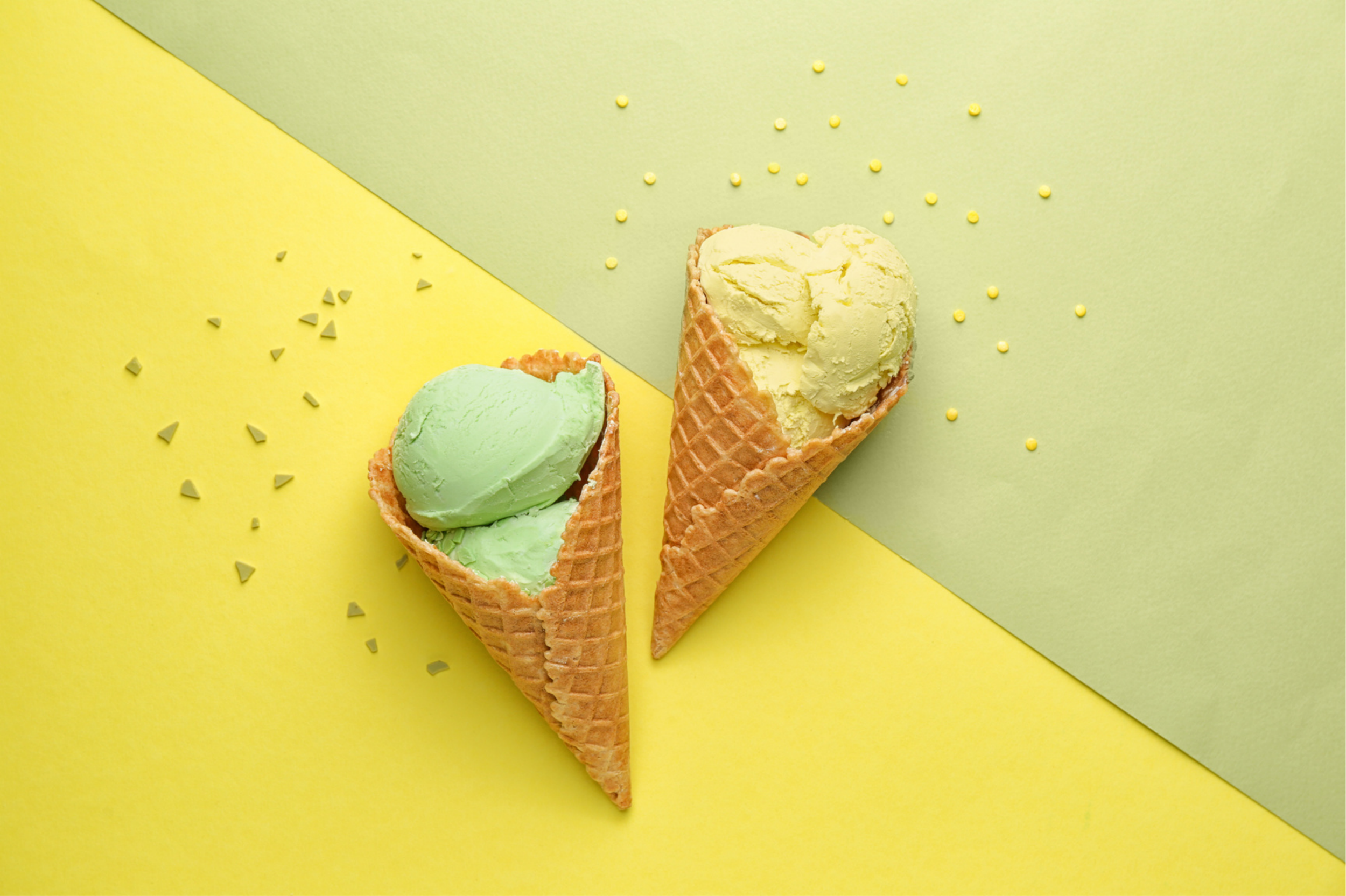 Ice cream cones represent engaging organic content management and social media content creations. Link Influence builds an authentic presence for brands.