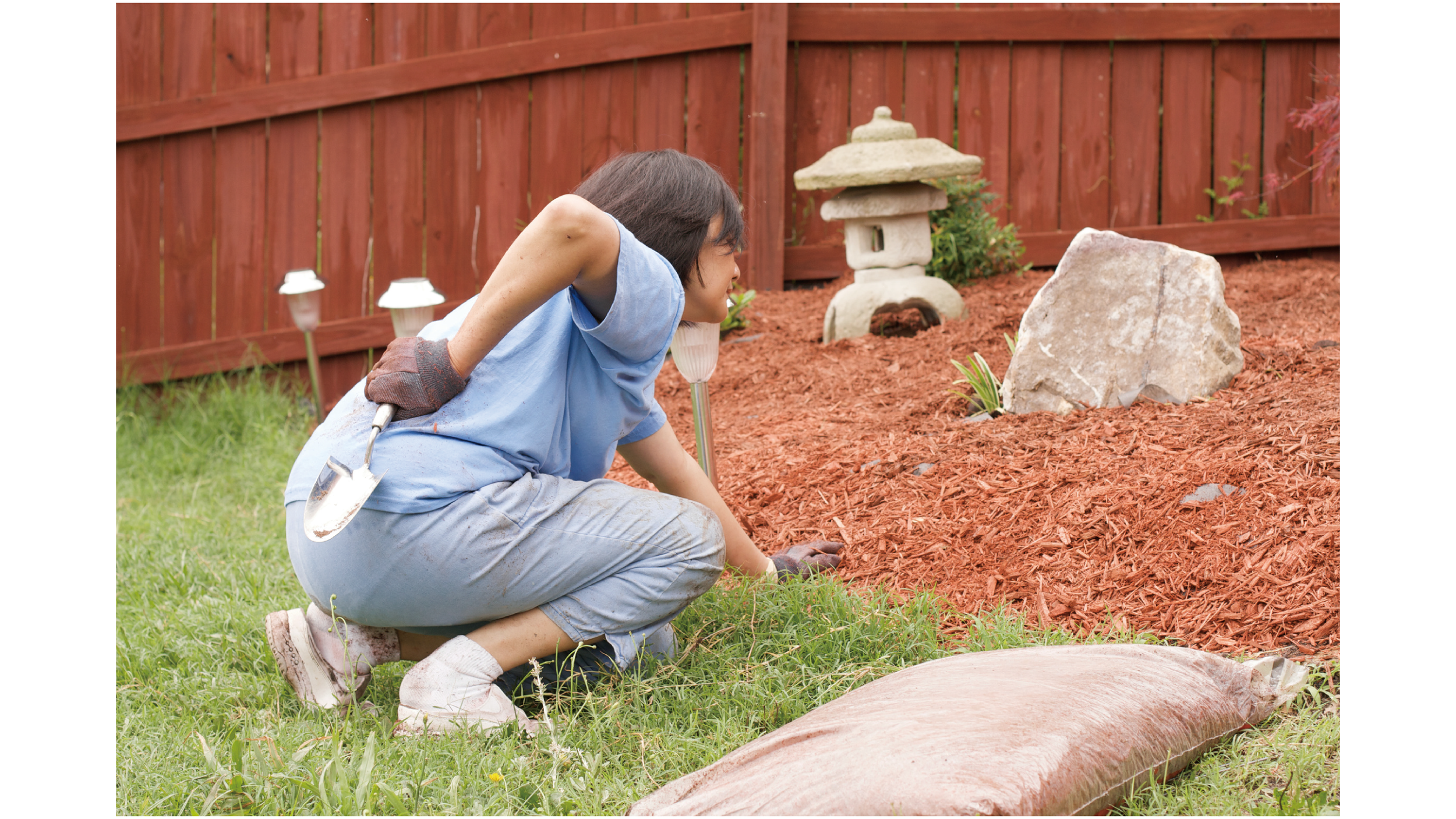 Person gardening, illustrating candid storytelling and product efficacy for the real stories of relief campaign. Reinforces trusted companion for active lifestyles.