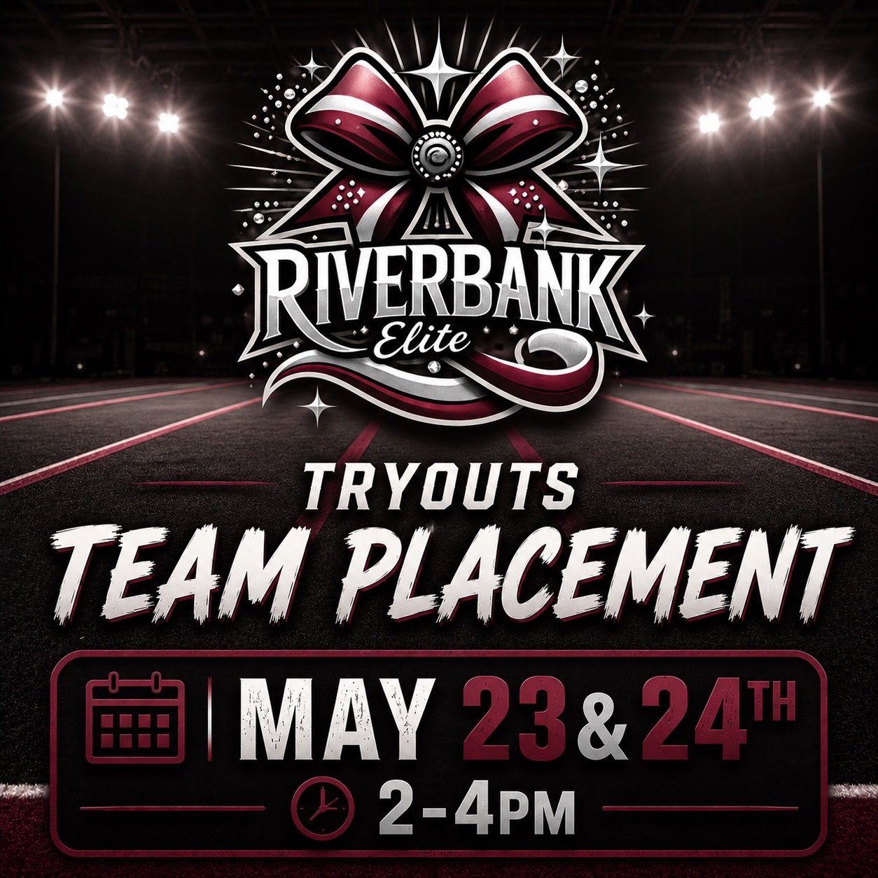 Team Placement Day is similar to tryouts, although we are happy to take on all athletes wanting to cheer! These two days will be full of fun! You will meet the coaches, fellow teammates, and we will determine your skill level. Based on your skill wil